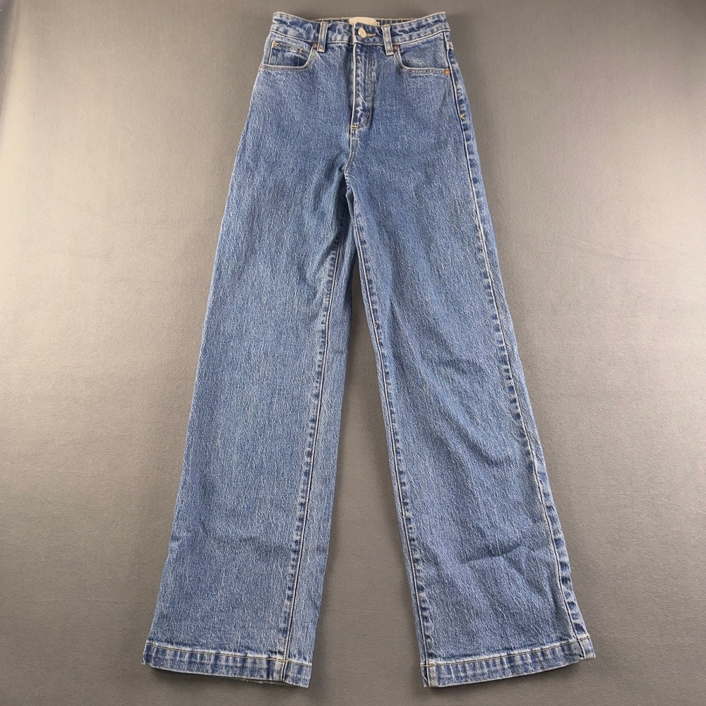 Abrand Jeans A '94 High & Wide Organic Blue Denim Pants 72791 Womens 25 AU 7